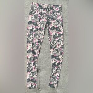 American Eagle Outfitters Pink and Gray Floral Leggings